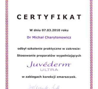 certyfikat dr Michał Charytonowicz